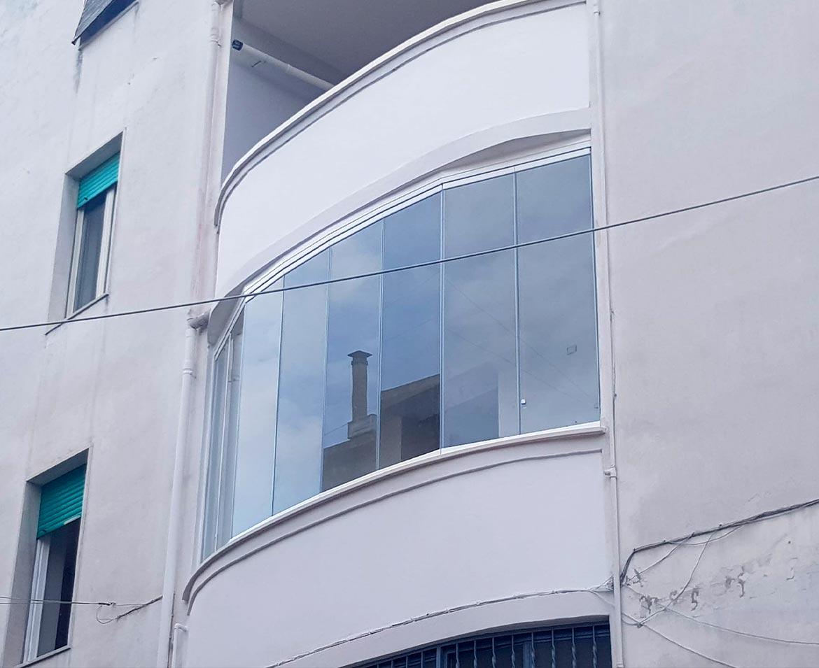 Balcone con vetrate barletta andria terni