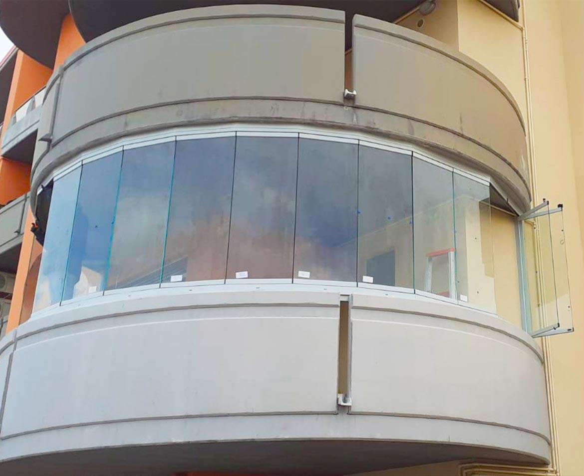 Balcone con vetrate campobasso