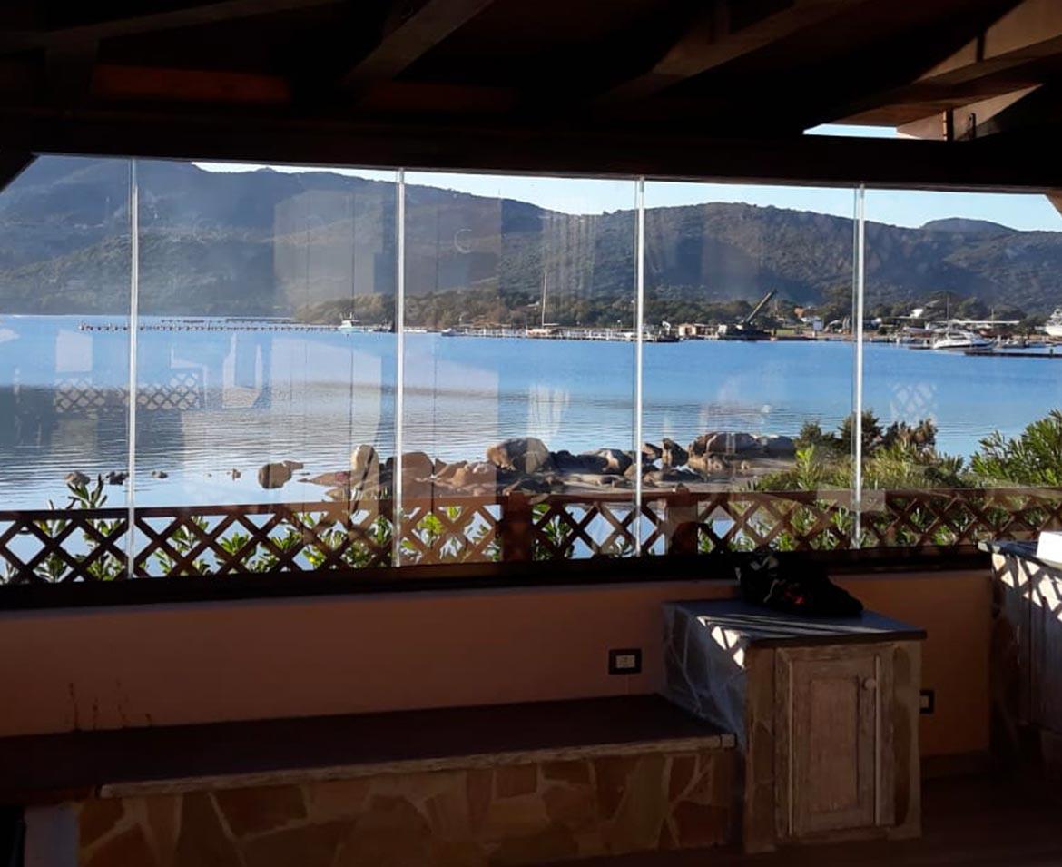 Dehors con vetrate olbia tempio