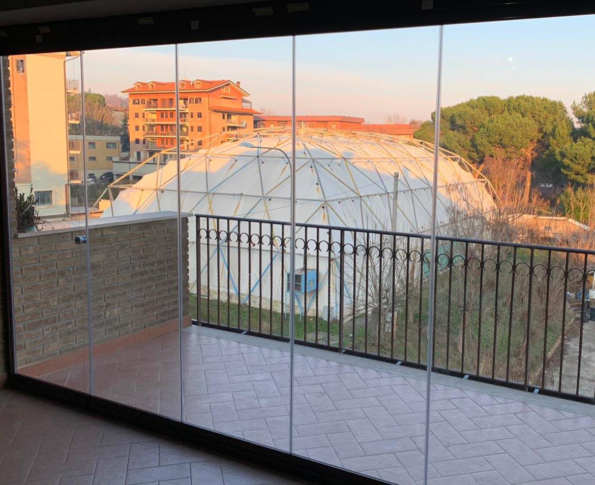 Porticato con vetrate avellino
