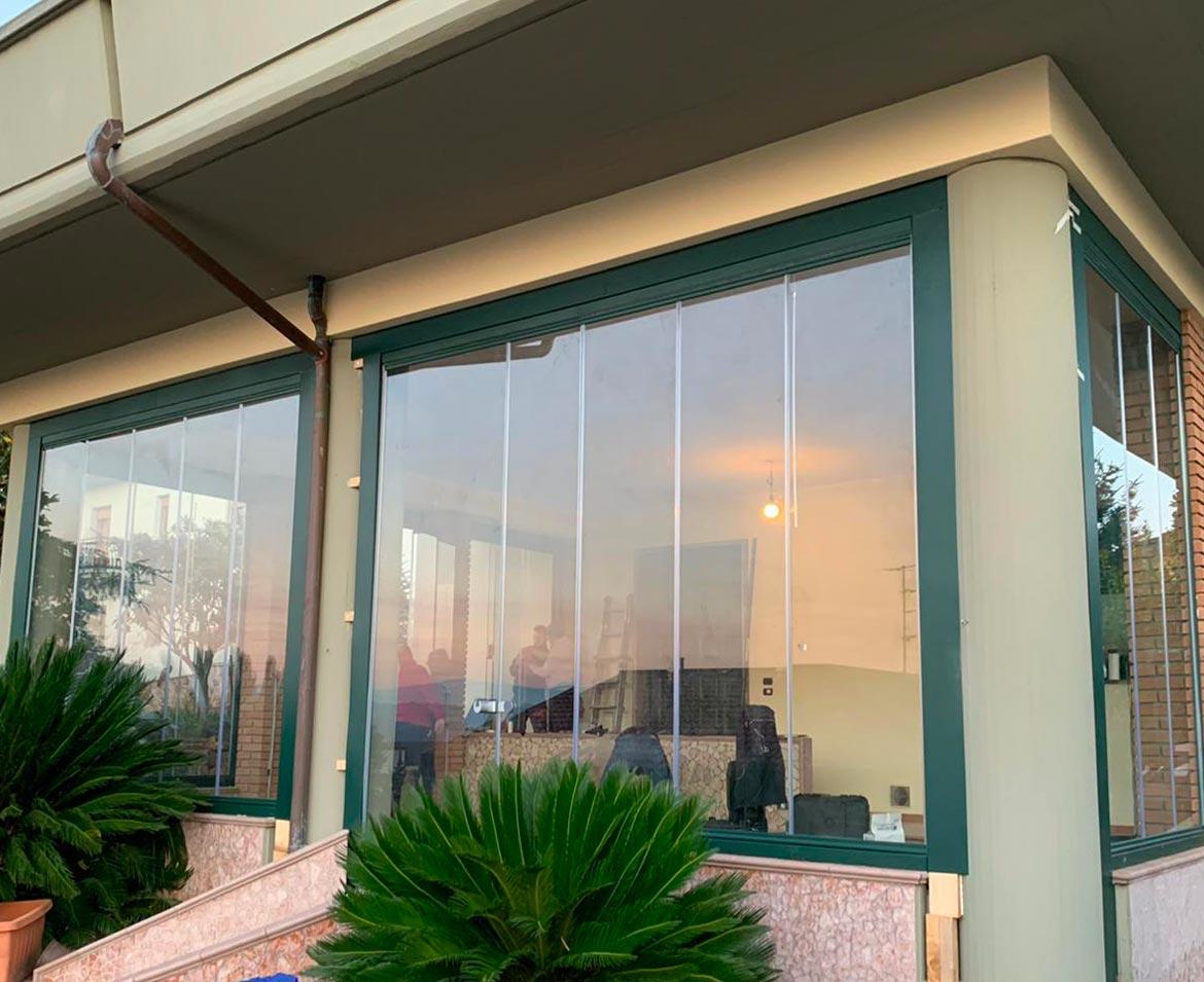 Porticato con vetrate benevento