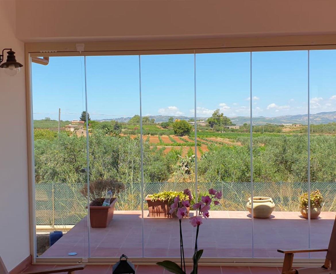 Portico con vetrate agrigento