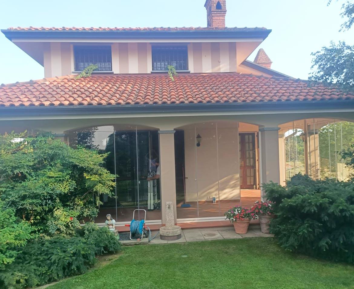 Portico con vetrate alessandria