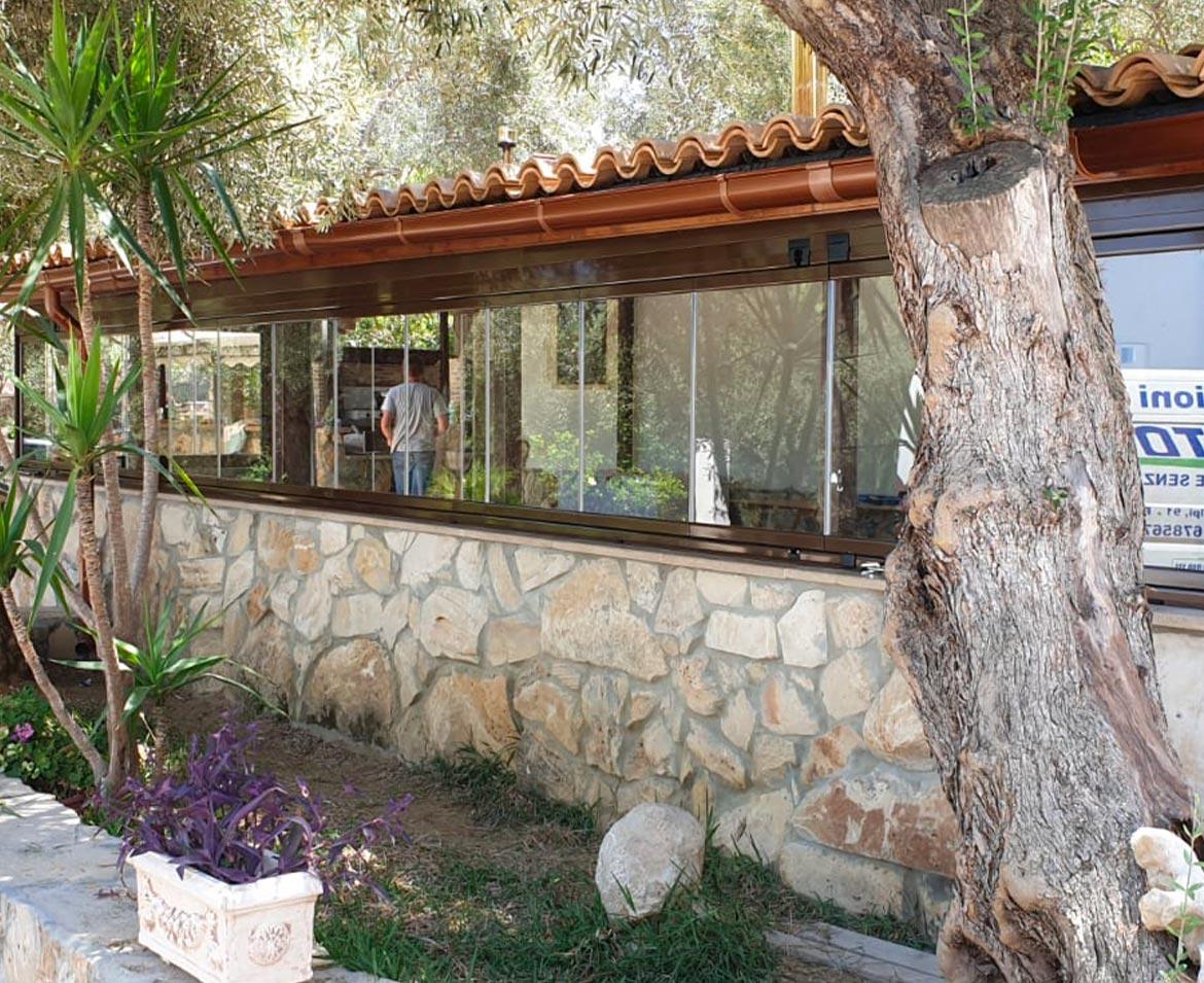 Ristorante con vetrate siracusa