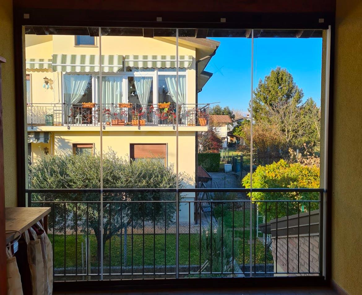 Terrazza con vetrate gorizia
