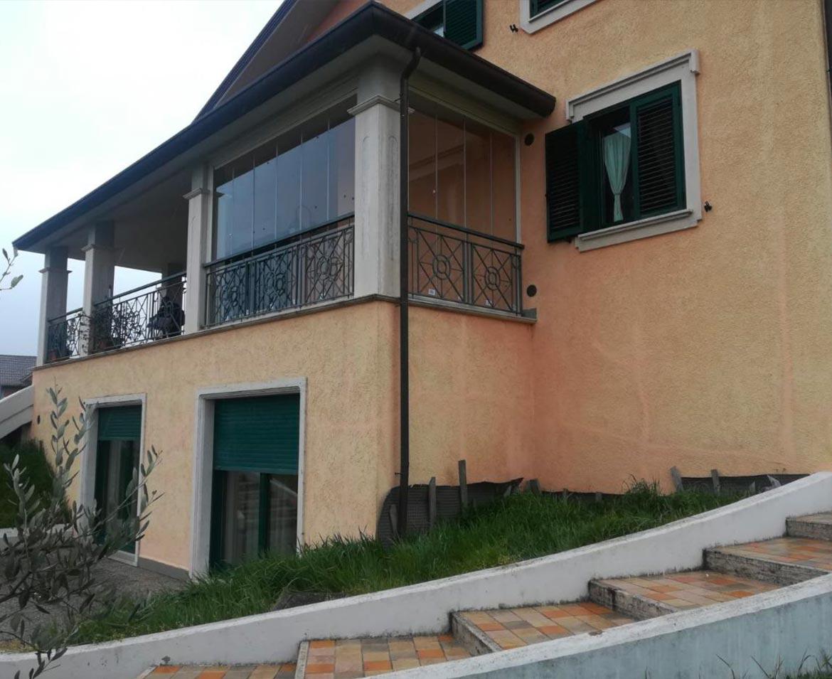 Terrazzo con vetrate campobasso