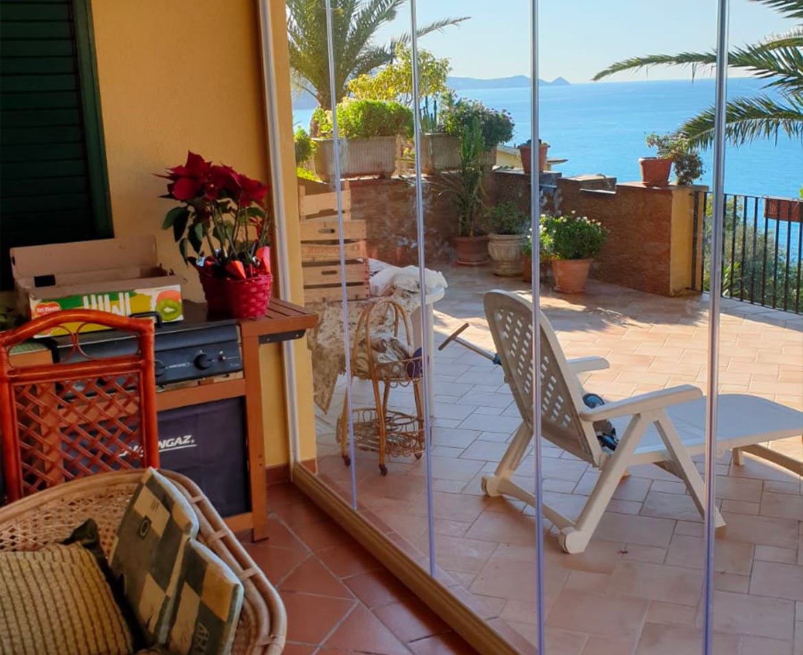 Veranda con vetrate messina