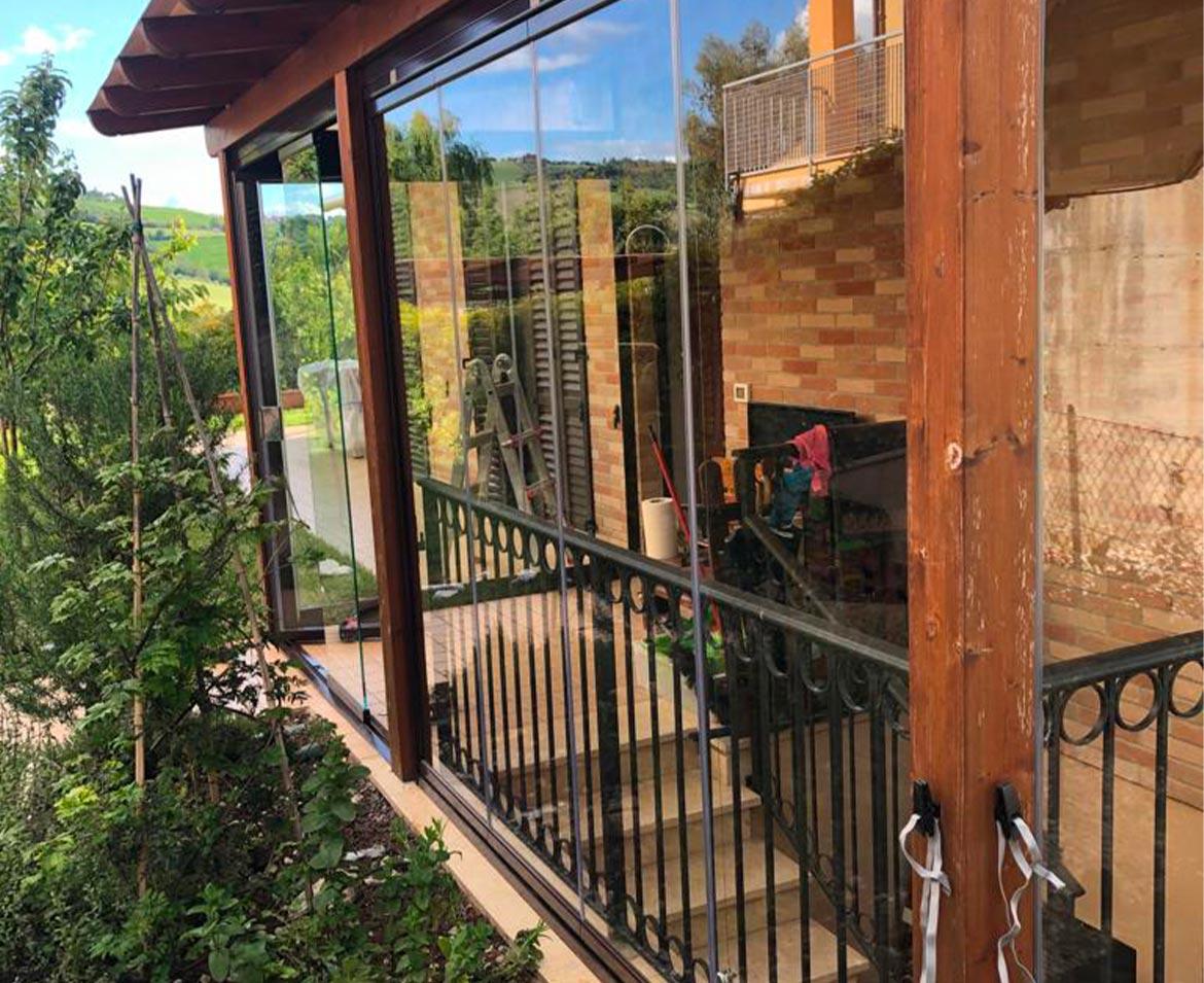 Veranda in vetro ancona