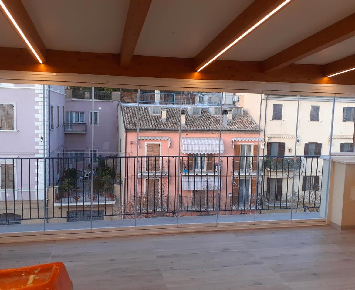 Veranda in vetro ascoli piceno