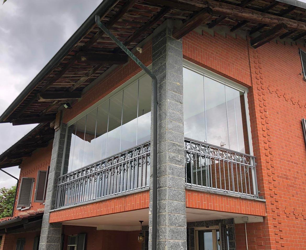 Veranda in vetro asti
