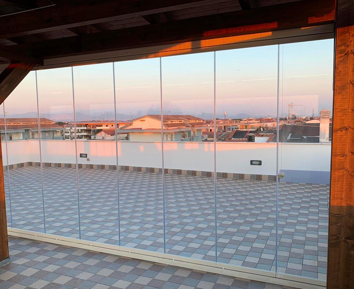 Veranda in vetro caserta