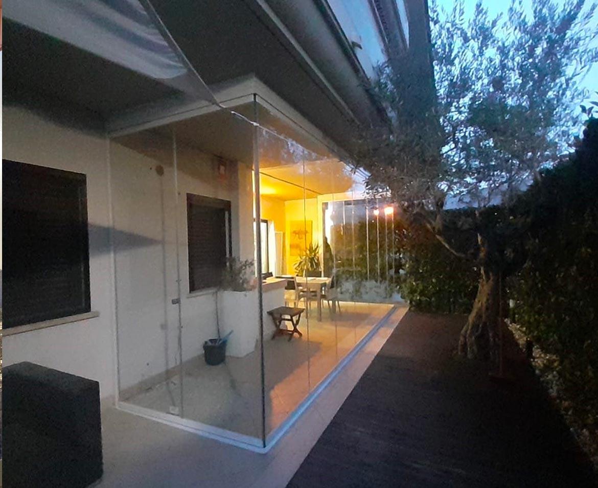 Veranda in vetro iserna
