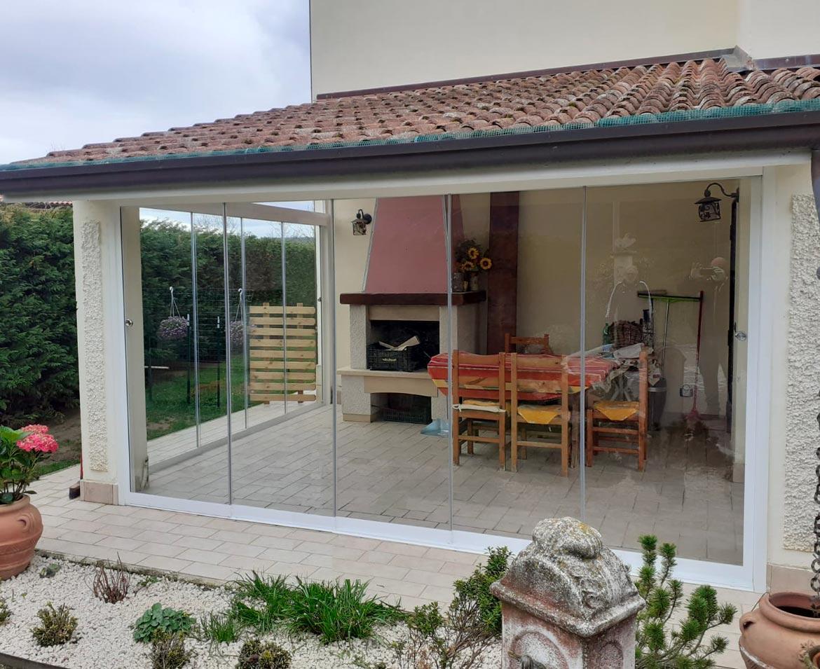 Veranda in vetro laquila