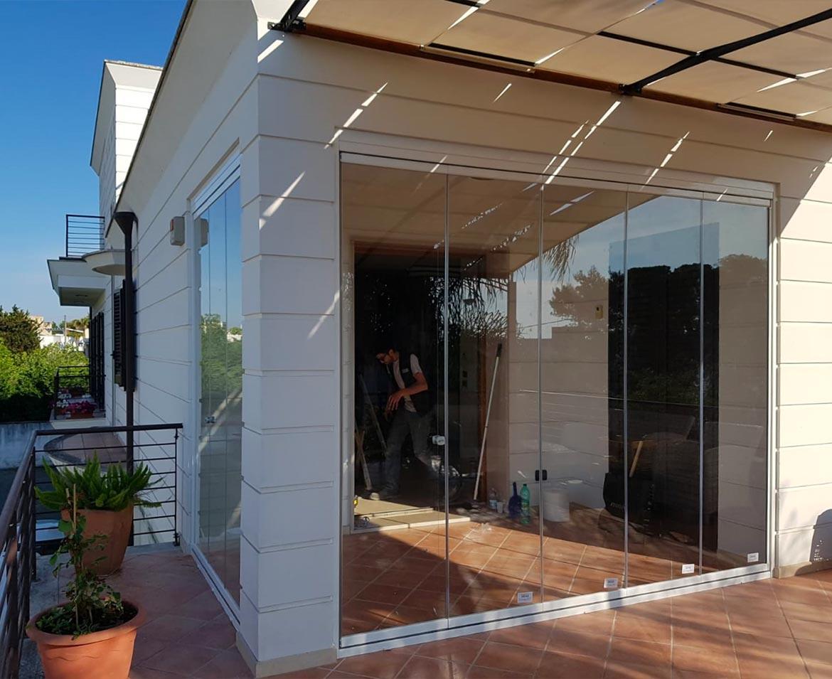 Veranda scorrevole brindisi