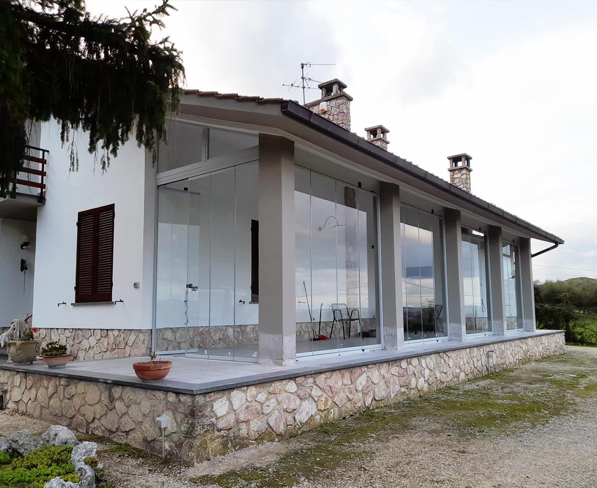 Veranda scorrevole terni