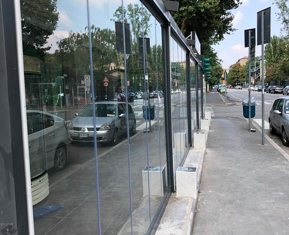 Vetrata scorrevole ristorante milano