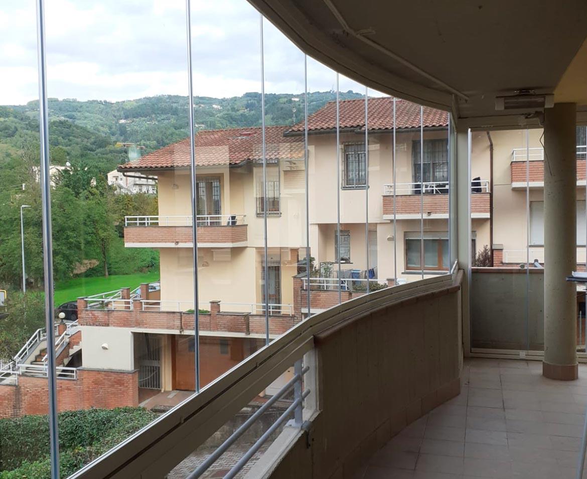 Vetrata terrazzo pistoia