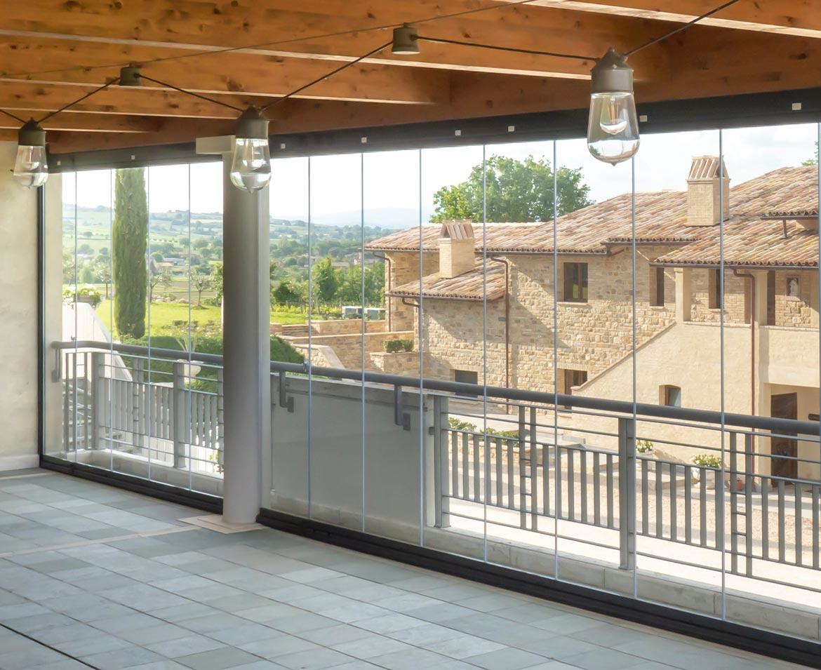 Vetrate panoramiche abitazione perugia