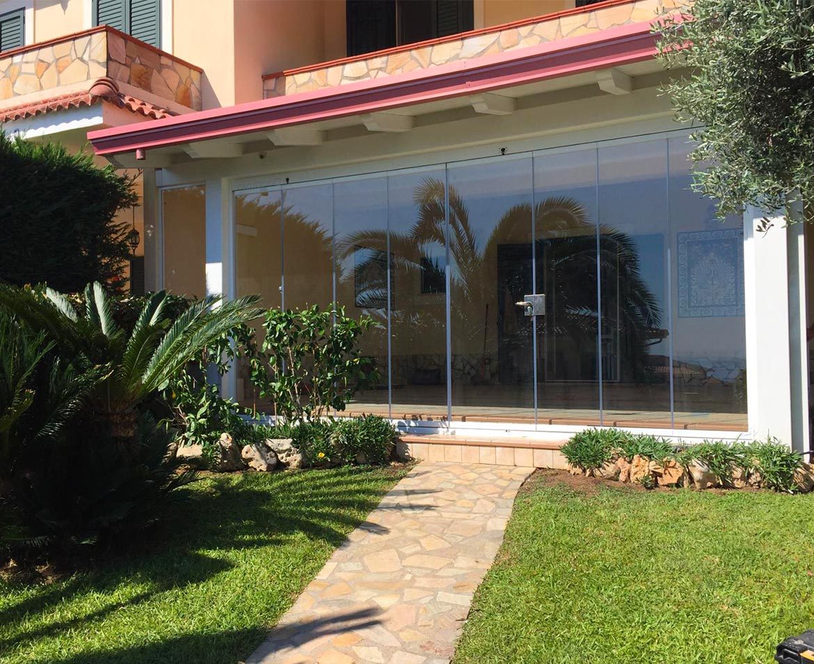 Vetrate per portico crotone
