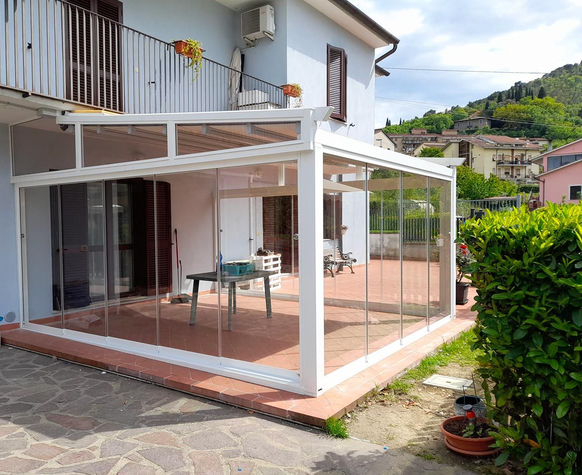 Vetrate scorrevoli pergola terni